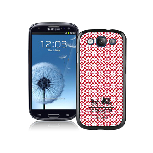 Coach In Confetti Signature Red Samsung Galaxy S3 9300 BGY | Women - Click Image to Close